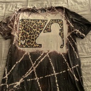 Bleached baseball tshirt